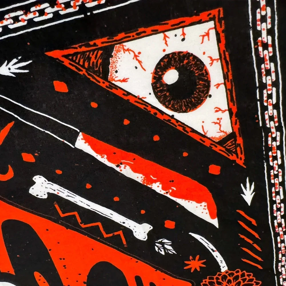 Fangoria Red and Black Bandana